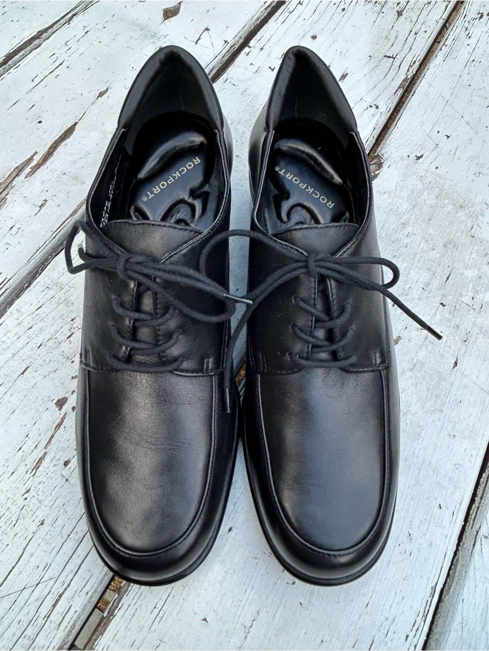 Rockport Women's Black Lace-Up Dress Casual Shoes